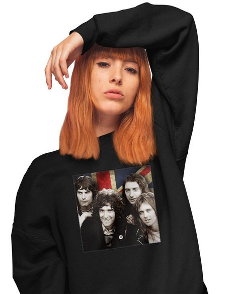 Bluza z naszywką Queen Zespół