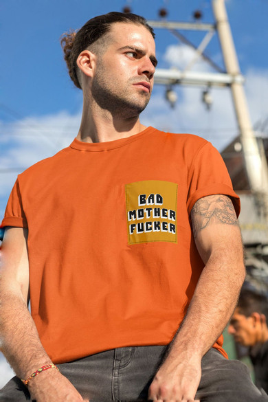 Koszulka z kieszonką BAD MOTHER FUCKER