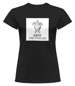 Bluzka damska z naszywką Save The Turtles