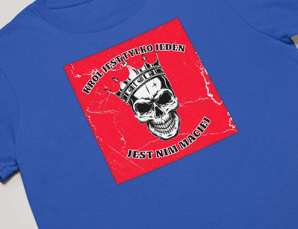 Koszulka z naszywką na Walentynki TWÓJ NAPIS