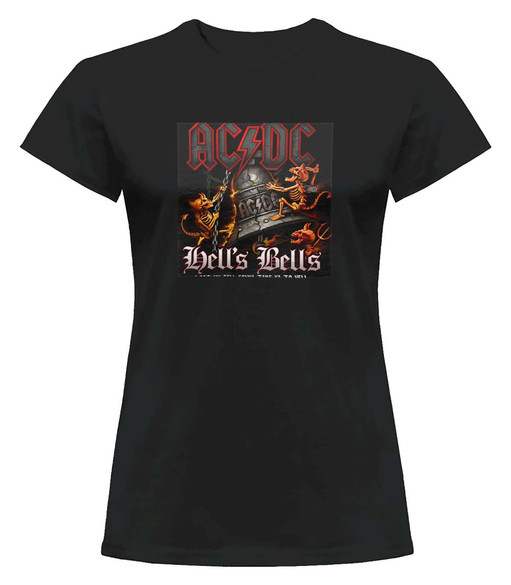 Bluzka damska z naszywką AC/DC Hells Bells