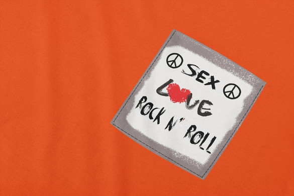 Koszulka z kieszonką SEX LOVE N' ROCK ROLL