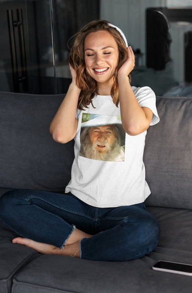 Bluzka damska z naszywką Gandalf smile