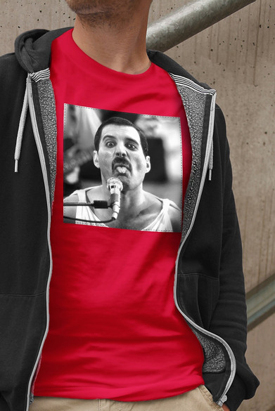 Koszulka z naszywką Queen Freddie Mercury 1