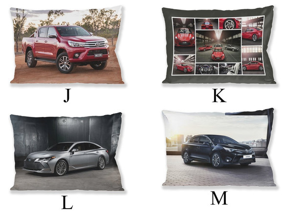 Poduszka fana TOYOTA FULLPRINT 60x40cm WZORY