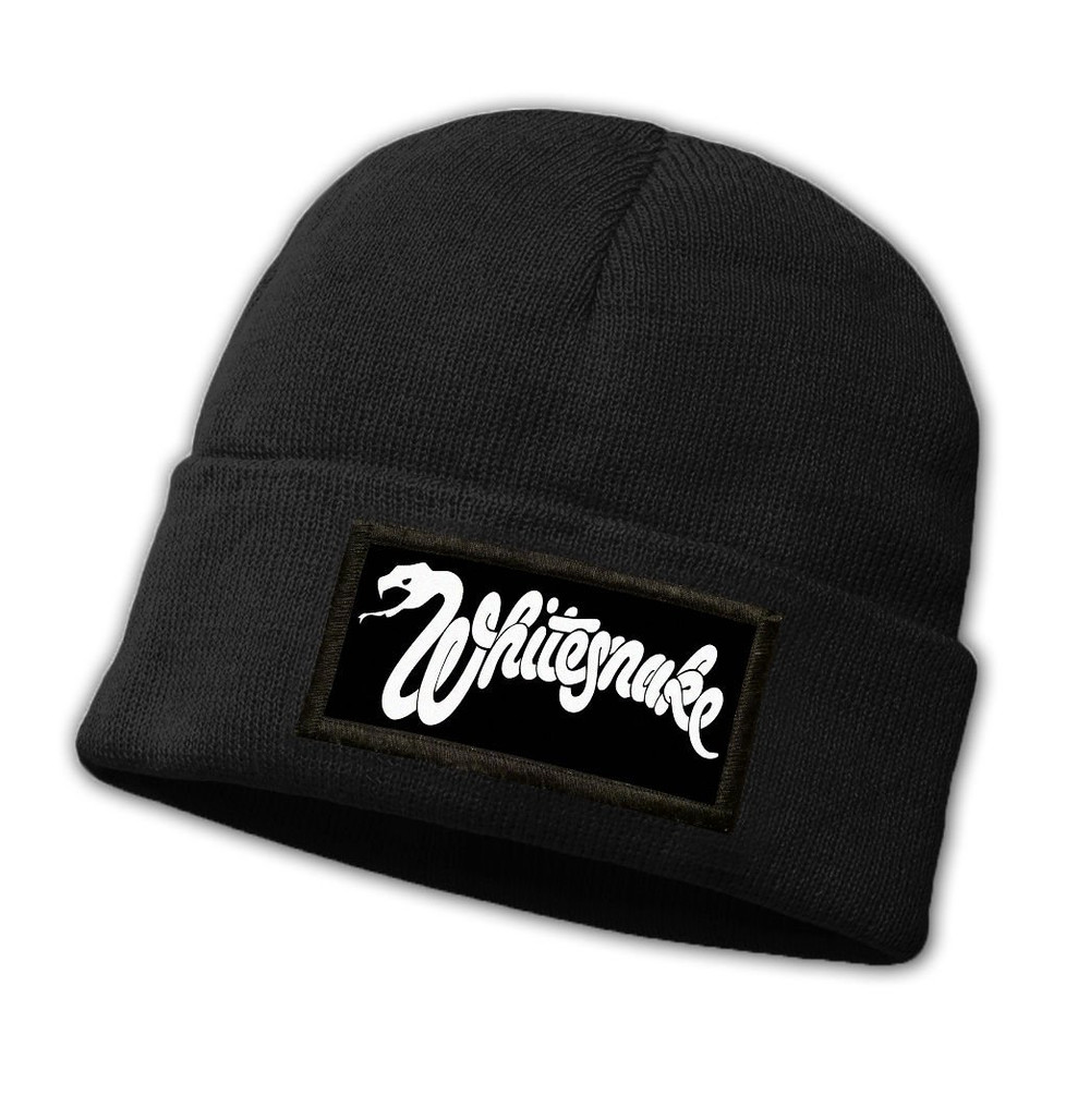 Czapka zimowa z naszywką WHITESNAKE