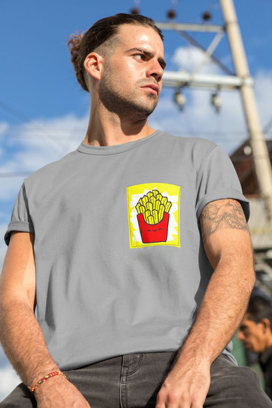 Koszulka z kieszonką FRIES TIME