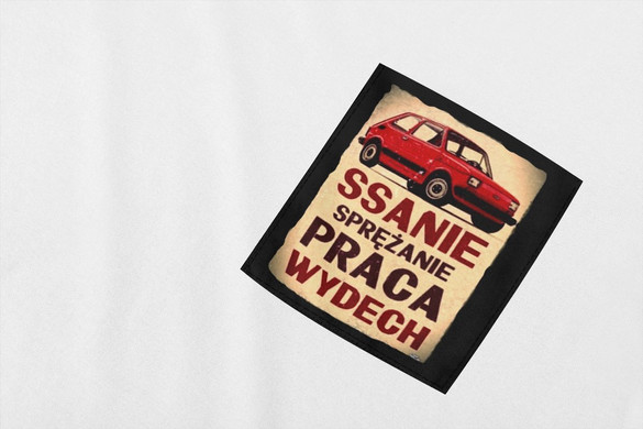 Koszulka z kieszonką Maluch ssanie spręż...