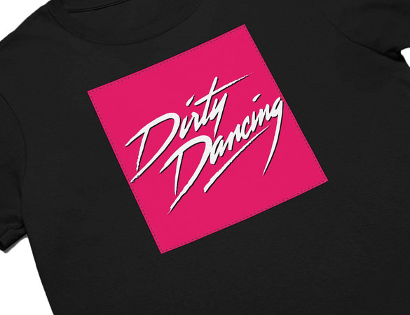 Koszulka z naszywką Dirty Dancing logo pink