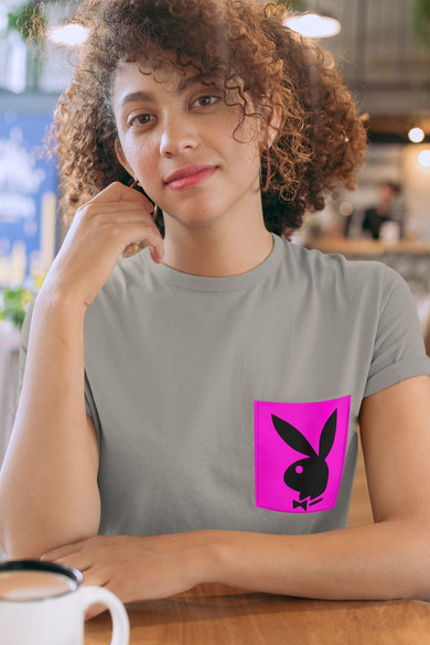 Koszulka z kieszonką PLAYBOY KRÓLICZEK