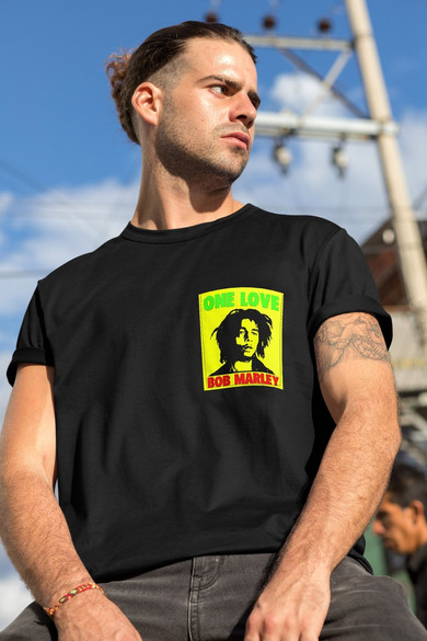 Koszulka z kieszonką BOB MARLEY ONE LOVE