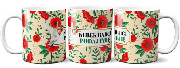 Kubek na Dzień Babci DODAJ NAPIS!