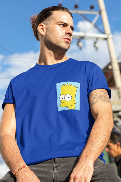Koszulka z kieszonką BART SIMPSON FACE