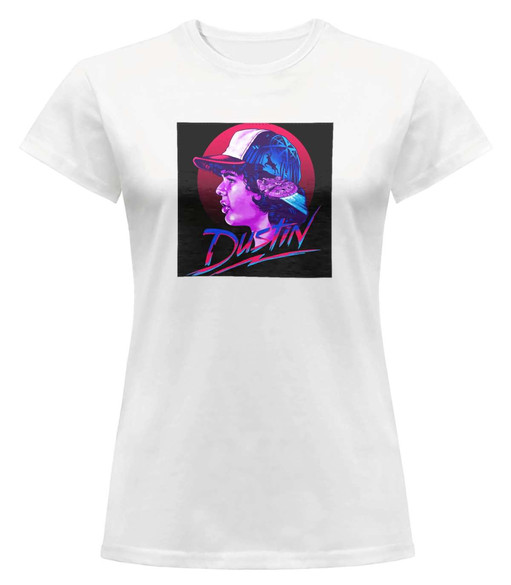 Bluzka damska z naszywką Stranger Things Dustin