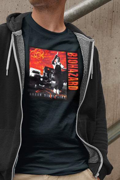 Koszulka z naszywką Biohazard 01