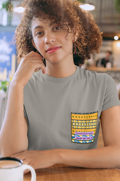 Koszulka z kieszonką JUST GO FOR IT.