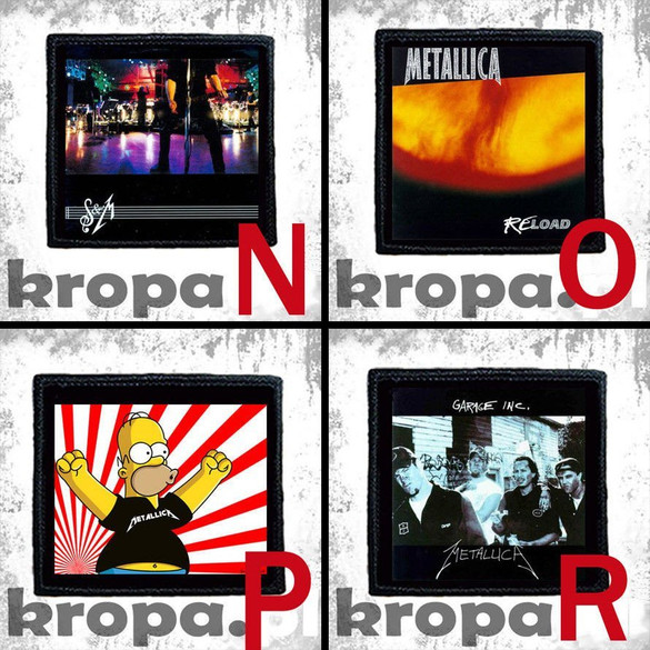 Naszywka METALLICA 10 x 10 cm  Dużo Wzorów!