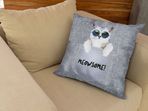 Poduszka Meowsomepocket