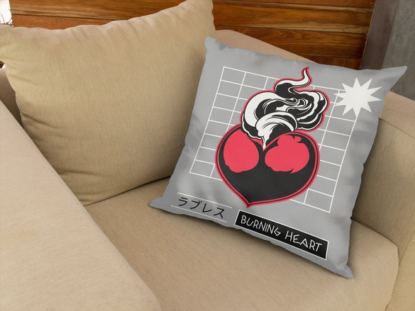 Poduszka Burning heart