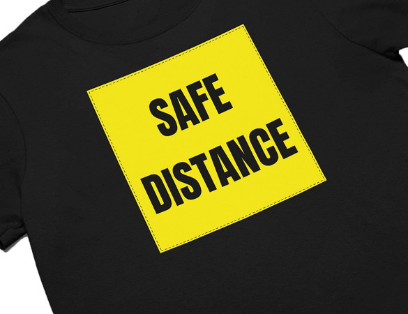 Koszulka z naszywką SAFE ..... Covid-19