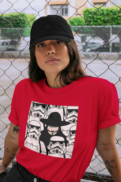 Koszulka z naszywką Anonymous