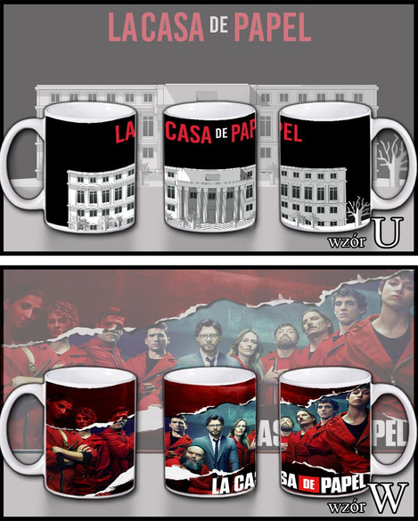 DOM Z PAPIERU Zestaw poduszka+kubek WZORY +GRATIS!