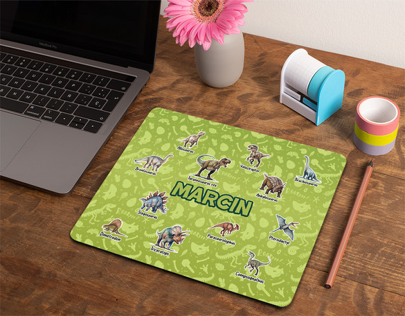 Podkładka Dinozaury różne - z imieniem dziecka 36x29cm