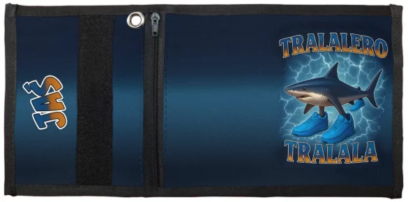 Portfel Italian Brainrot Tralalero Tralala z piorunami