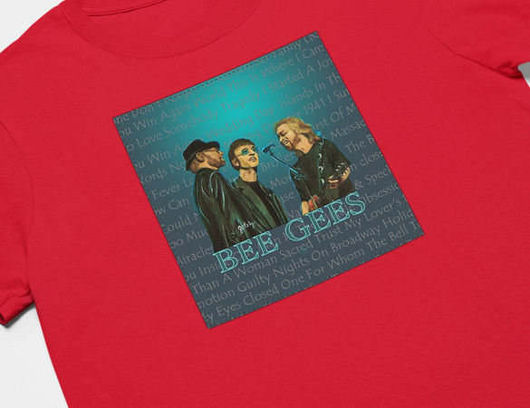 Koszulka z naszywką  Bee Gees  01