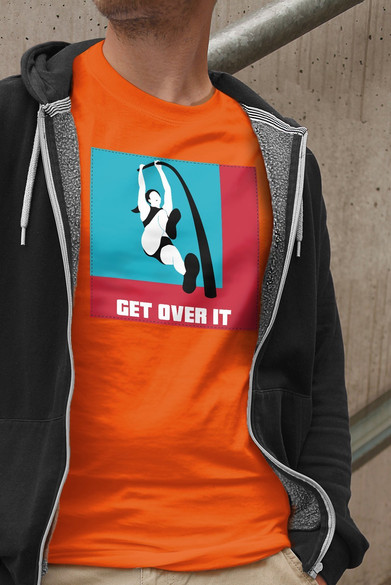 Koszulka z naszywką Get over it