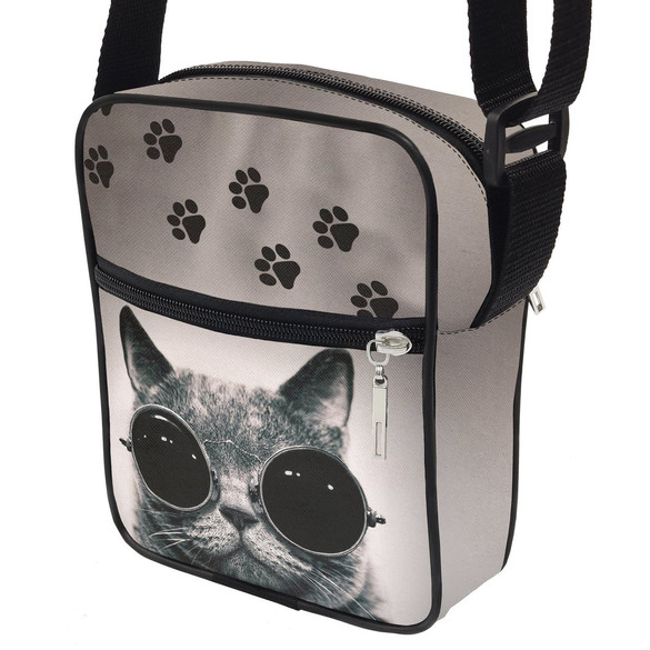 Torba Listonoszka KOT W OKULARACH 01 Dodaj Napis!