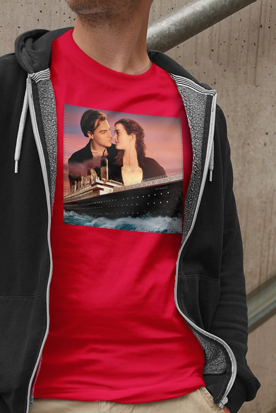 Koszulka z naszywką Titanic