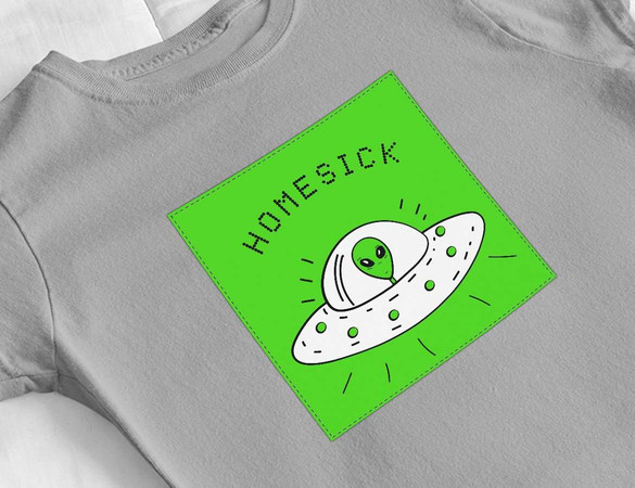 Bluzka damska z naszywką Homesick