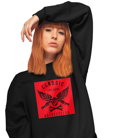 Bluza z naszywką Cafe racer