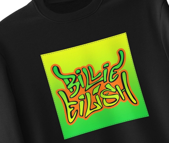 Bluza z naszywką Billie Eilish 05