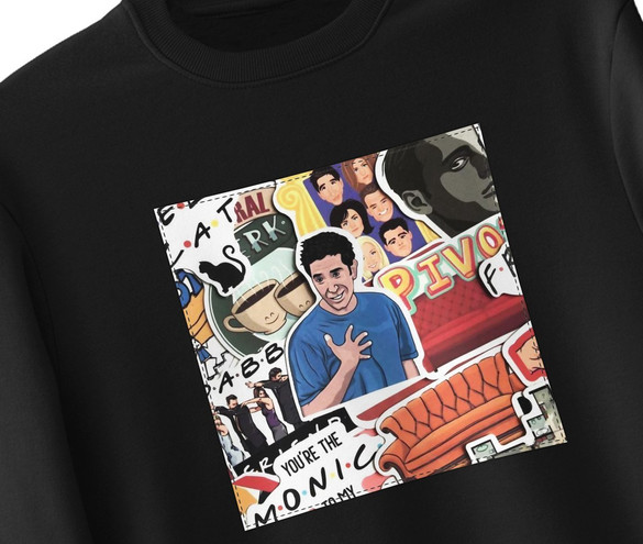 Bluza z naszywką Friends collage