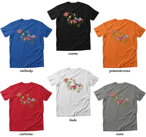 Koszulka KWIATKI I PTASZKI