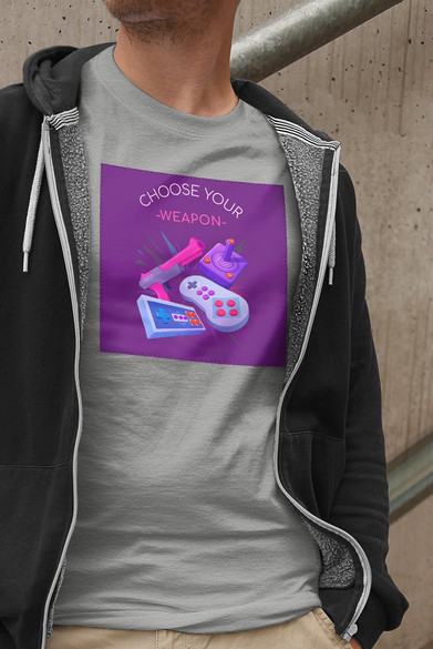 Koszulka z naszywką CHOOSE YOUR WEAPON
