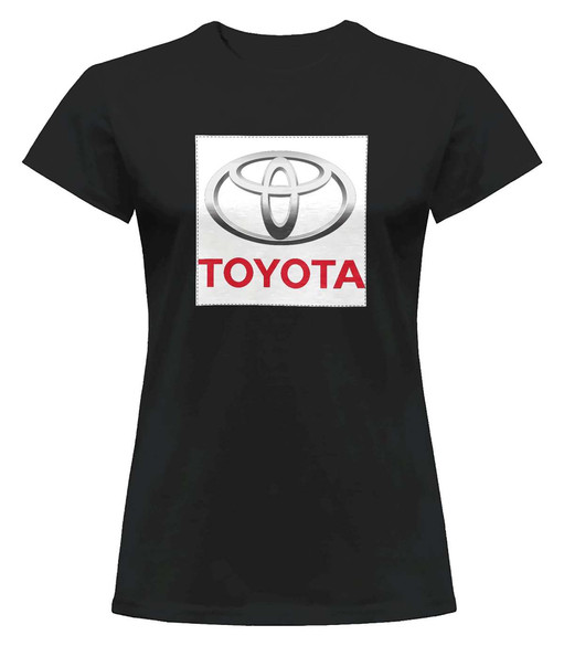 Bluzka damska z naszywką Toyota logo white