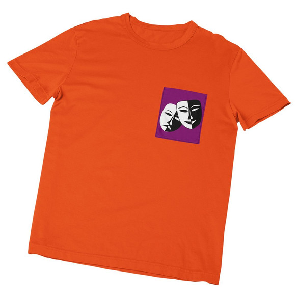 Koszulka z kieszonką THEATER MASKS