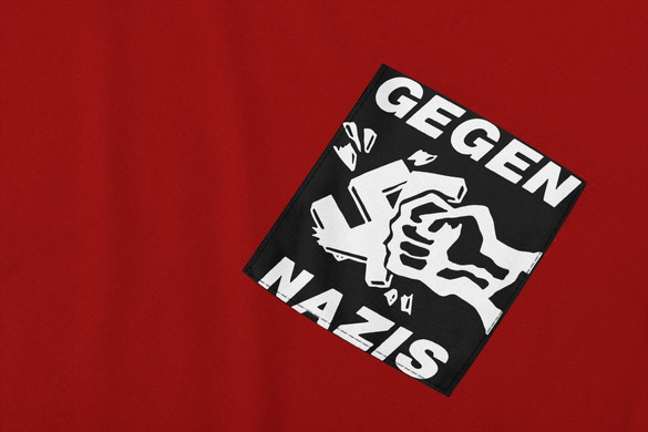 Koszulka z kieszonką  Gegen Nazis