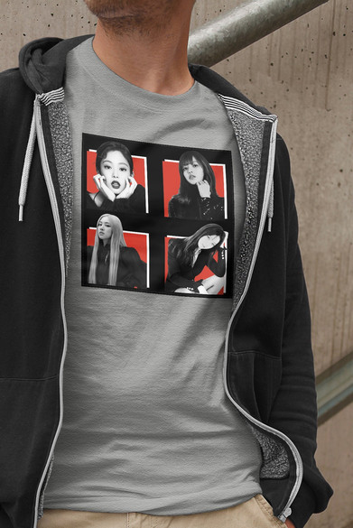 Koszulka z naszywką BlackPink Squad