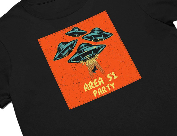 Koszulka z naszywką Area 51 Party
