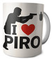 Kubek dla strzelca I LOVE PIRO