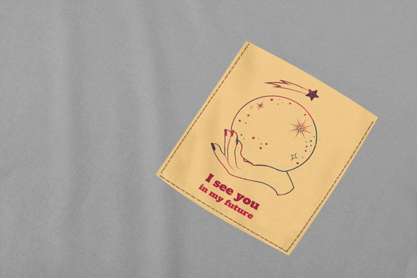 Koszulka z kieszonką I SEE YOU