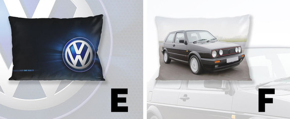 Poduszka VOLKSWAGEN 60x40cm WZORY