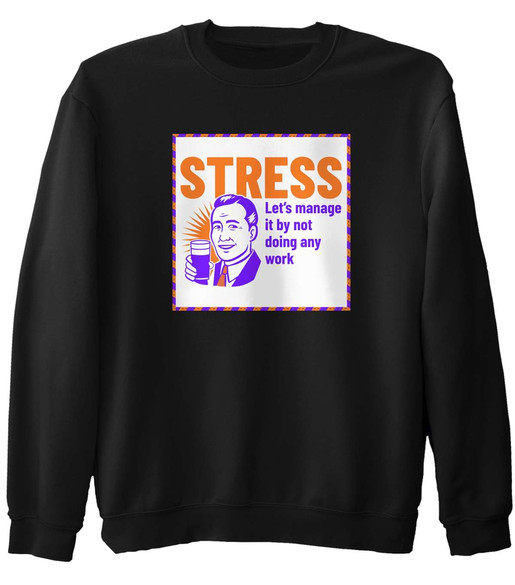 Bluza z naszywką STRESS