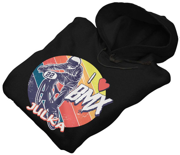Bluza dla Rowerzysty I love BMX + Twoje imię!