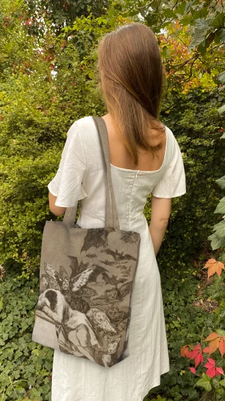 Torba na ramię shopper Gdy rozum śpi, budzą się demony Francisco Goya