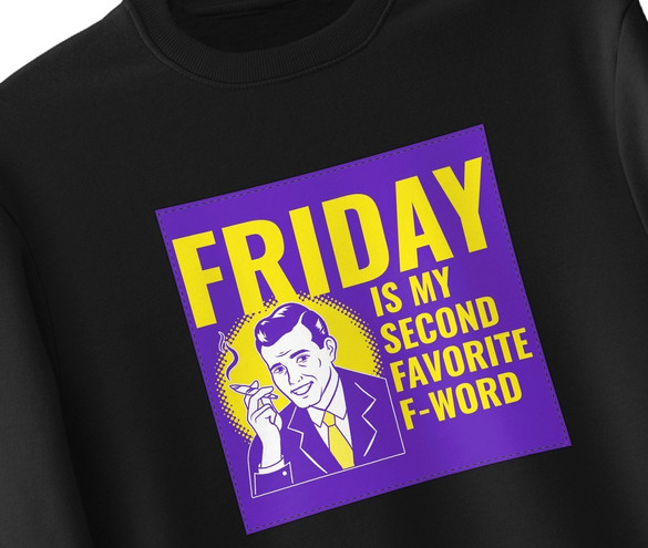 Bluza z naszywką Friday – man